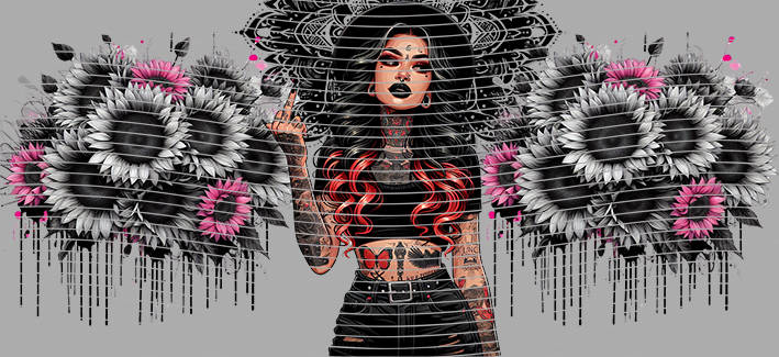 16oz Sunflower Girl-SU-77